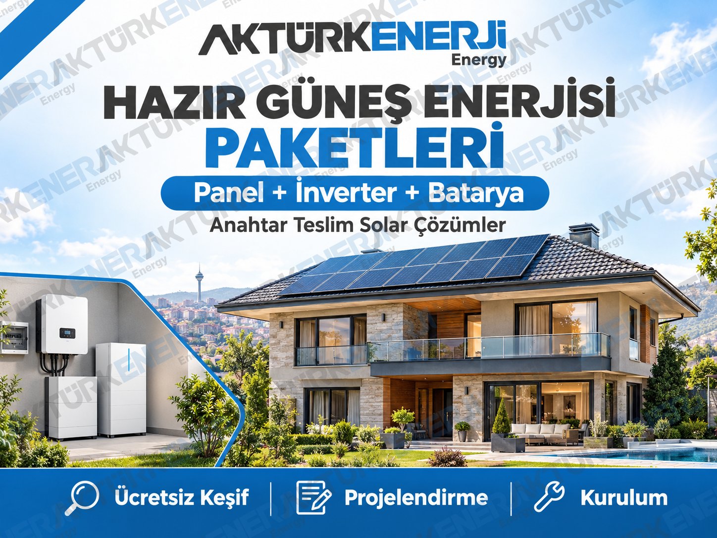Ankara Güneş Paneli Fiyatları 2026 | Aktürk Enerji