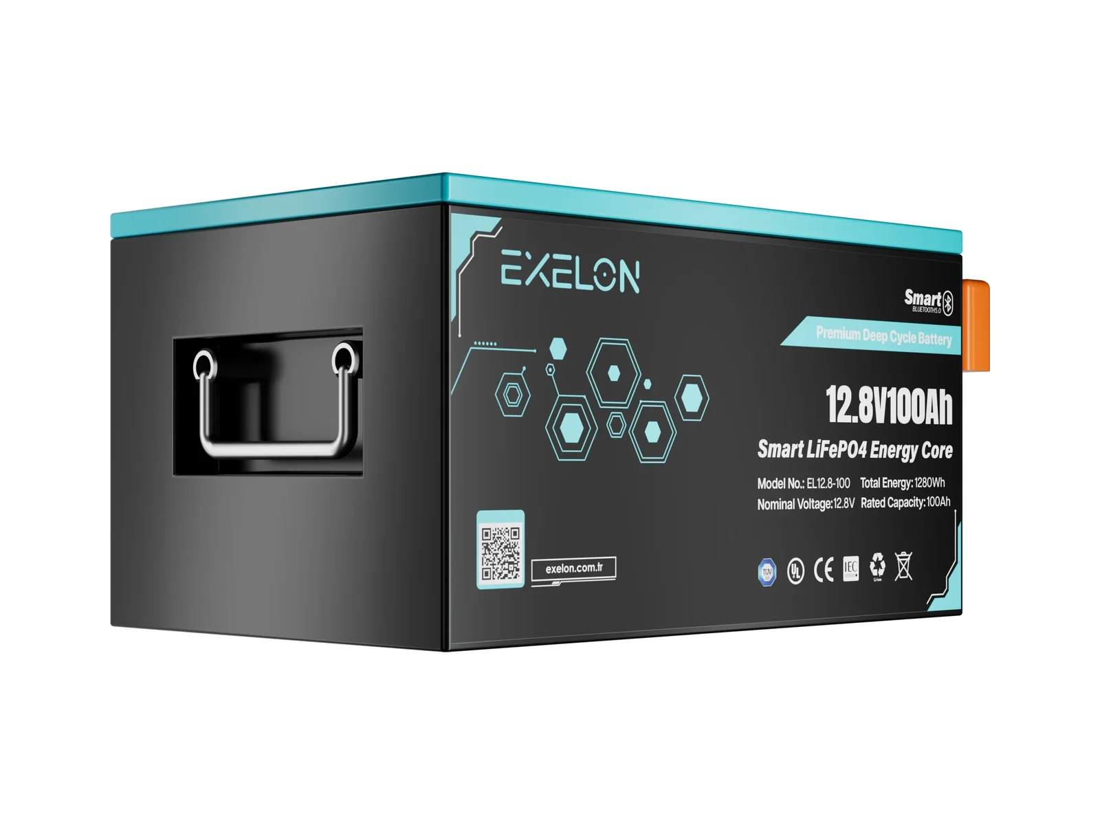 Exelon 12,8 V 100 Ah Smart LiFePO4 Lityum Akü