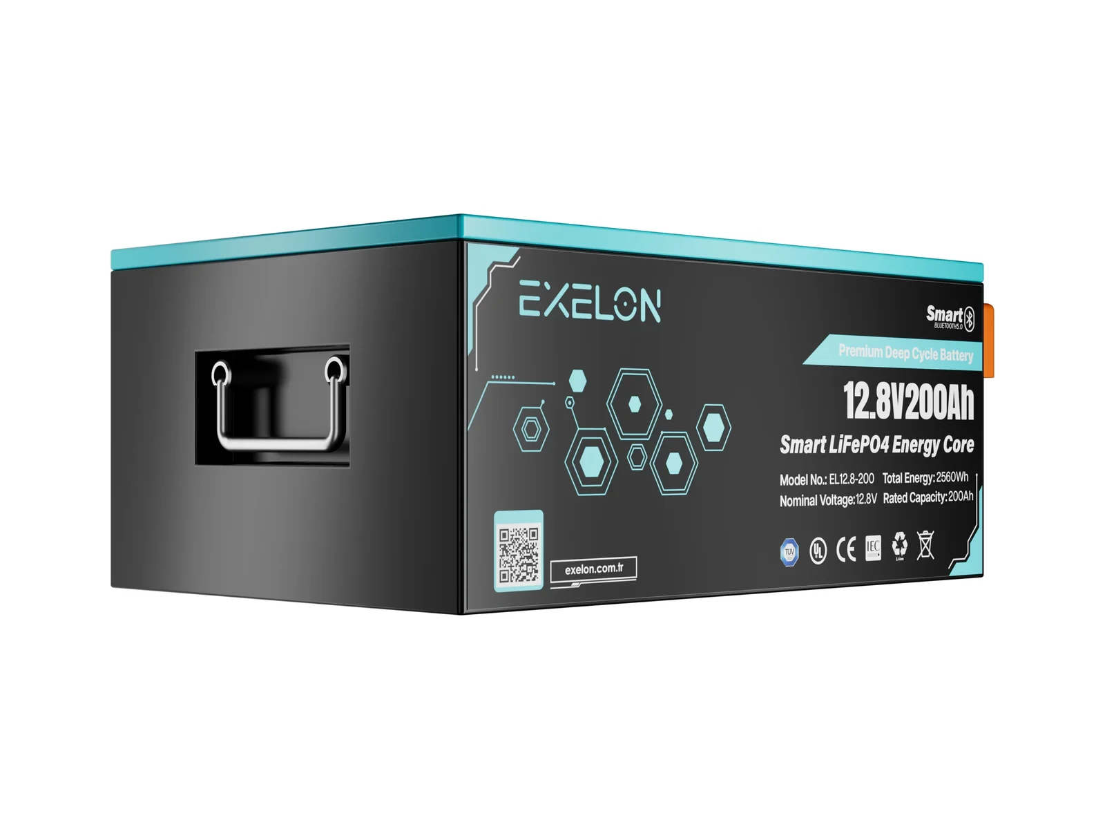Exelon 12,8 V 200 Ah Smart LiFePO4 Lityum Akü