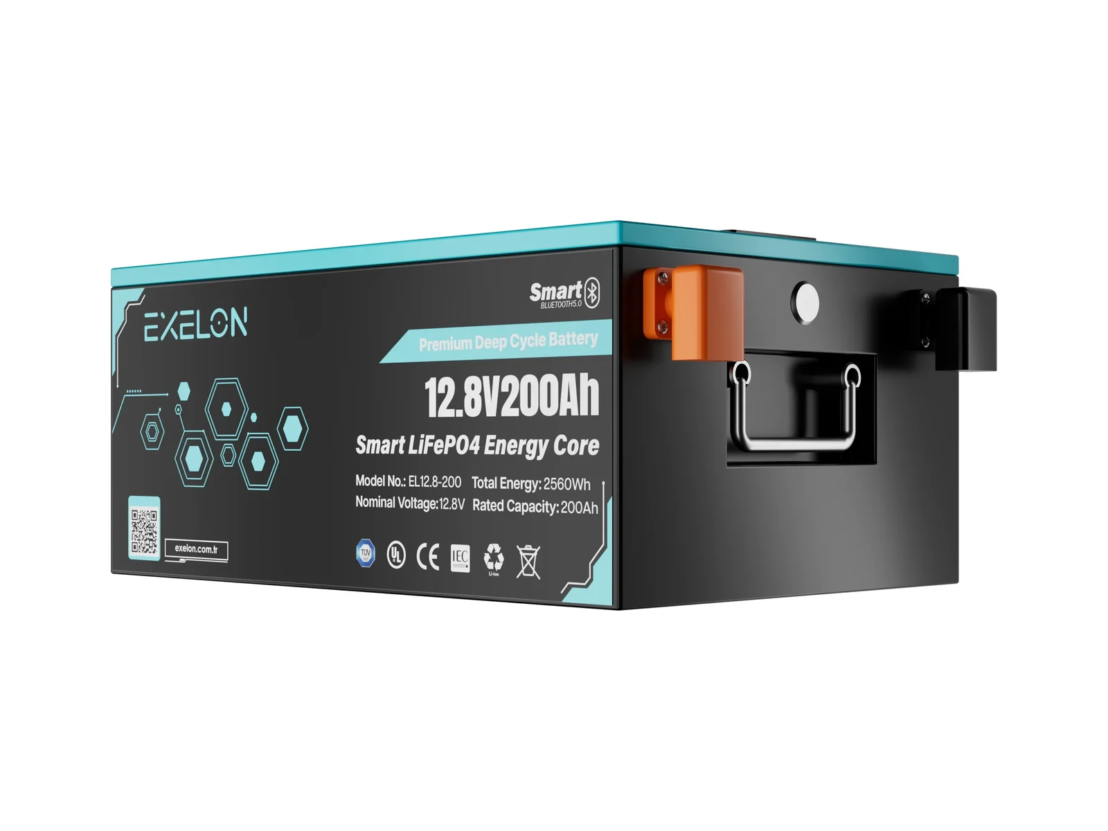 Exelon 12,8 V 200 Ah Smart LiFePO4 Lityum Akü – görsel 3