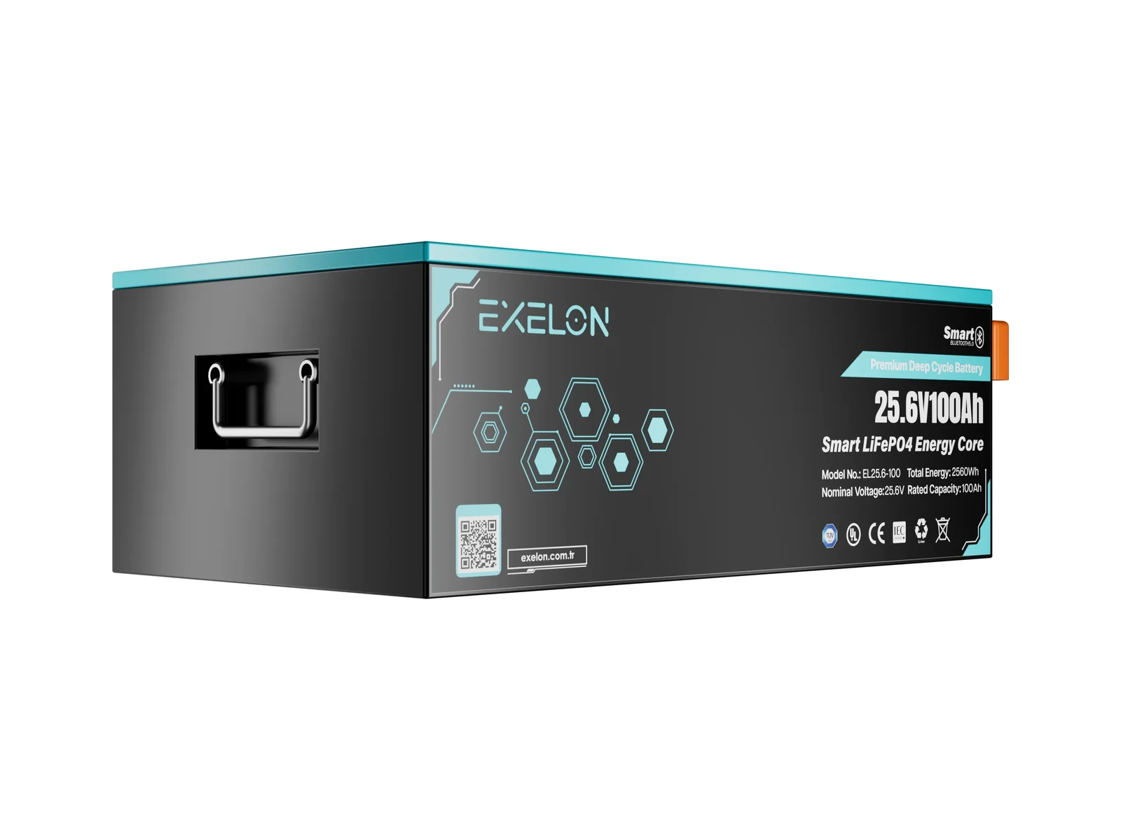 Exelon 25,6 V 100 Ah Smart LiFePO4 Lityum Akü