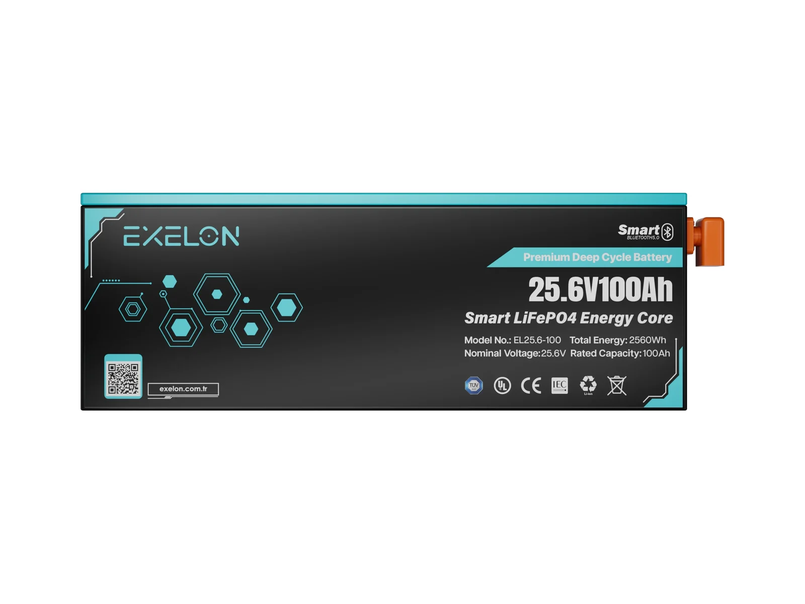 Exelon 25,6 V 100 Ah Smart LiFePO4 Lityum Akü – görsel 2