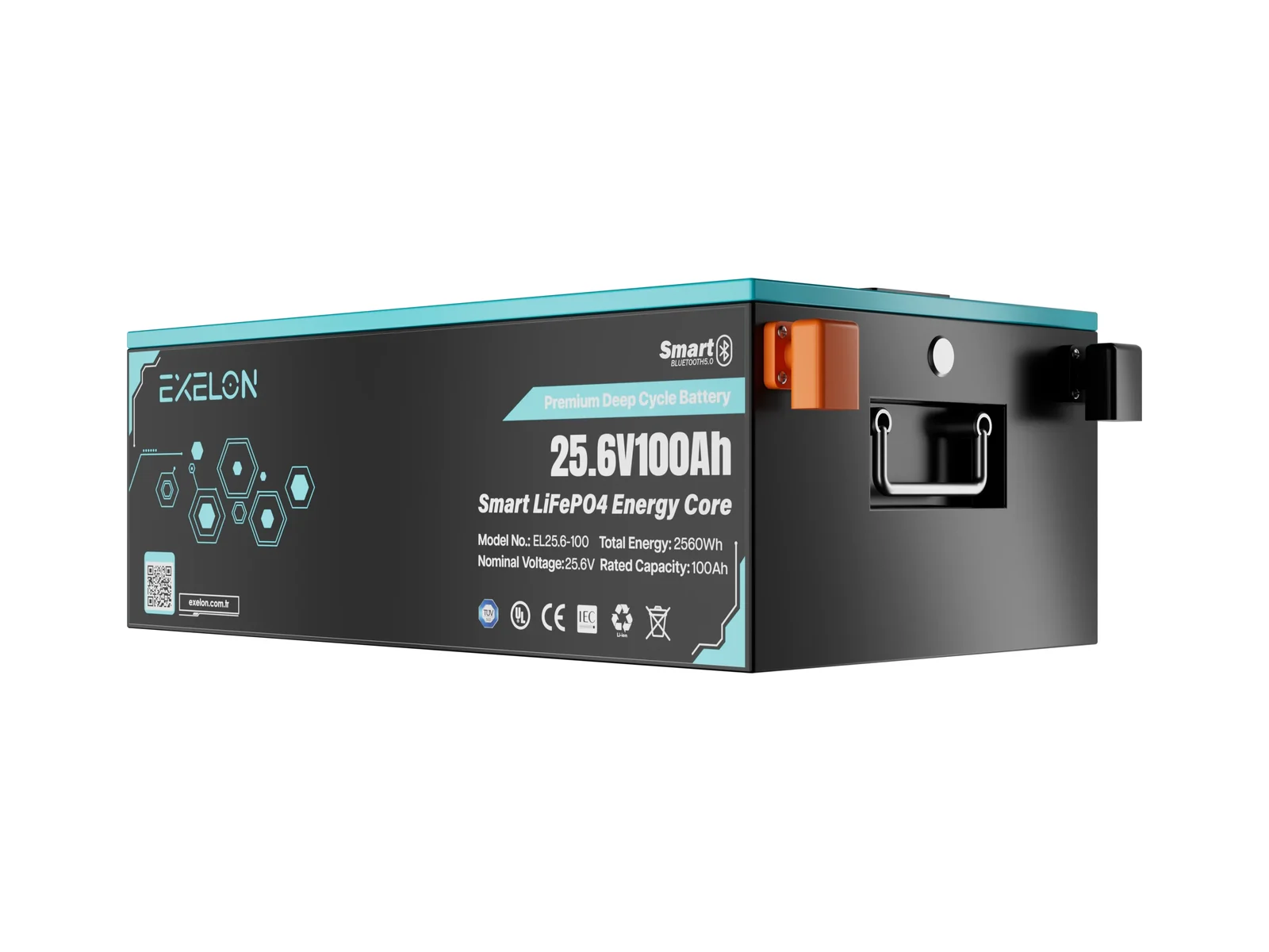 Exelon 25,6 V 100 Ah Smart LiFePO4 Lityum Akü – görsel 3