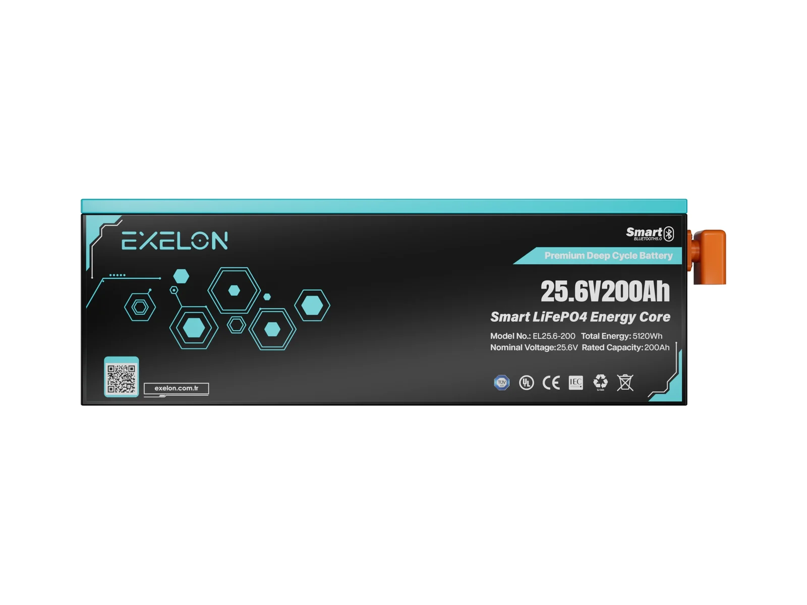 Exelon 25,6 V 200 Ah Smart LiFePO4 Lityum Akü – görsel 2