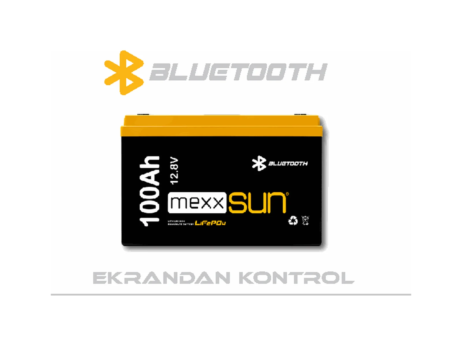 Mexxsun 12,8 V 100 Ah LiFePO4 Lityum Akü