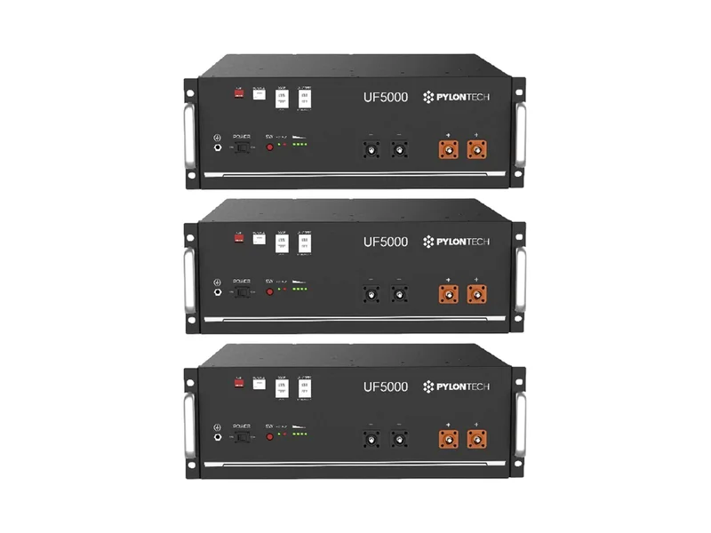 Pylontech UF5000 15,36 kWh Lityum Batarya Seti (3 × 5,12 kWh)