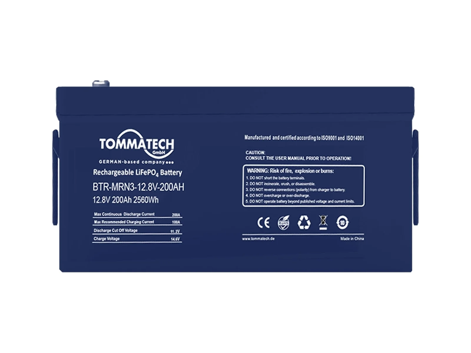 TommaTech MRN1 25,6 V 200 Ah Marin Lityum Batarya