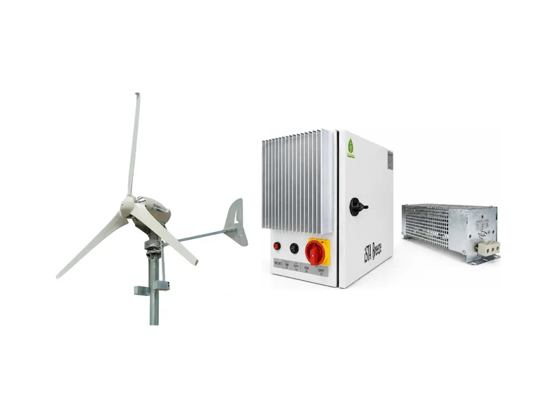 İsta Breeze Heli 2.0 Rüzgar Türbini Seti: Türbin + Şarj Kontrol