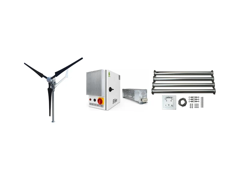 İsta Breeze Windsafe 1500 Rüzgar Türbini Seti: Türbin + Şarj Kontrol + Direk