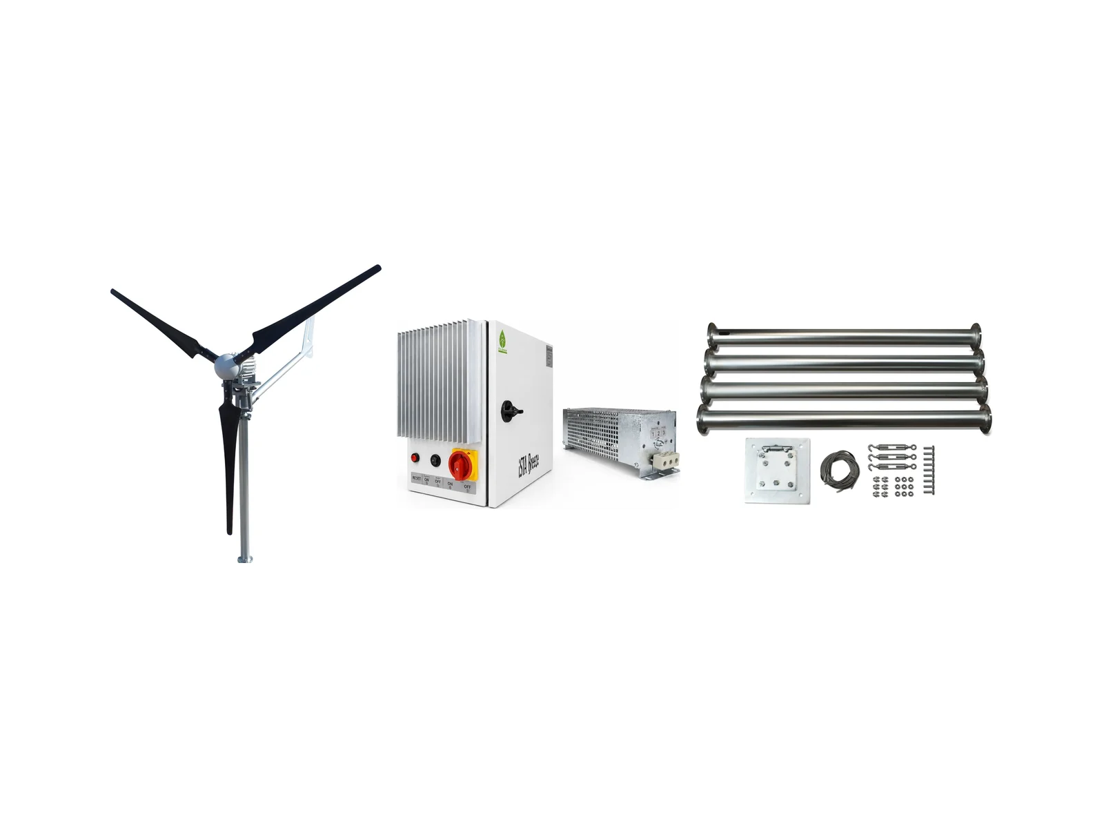 İsta Breeze Windsafe 1500 Rüzgar Türbini Seti: Türbin + Şarj Kontrol + Direk