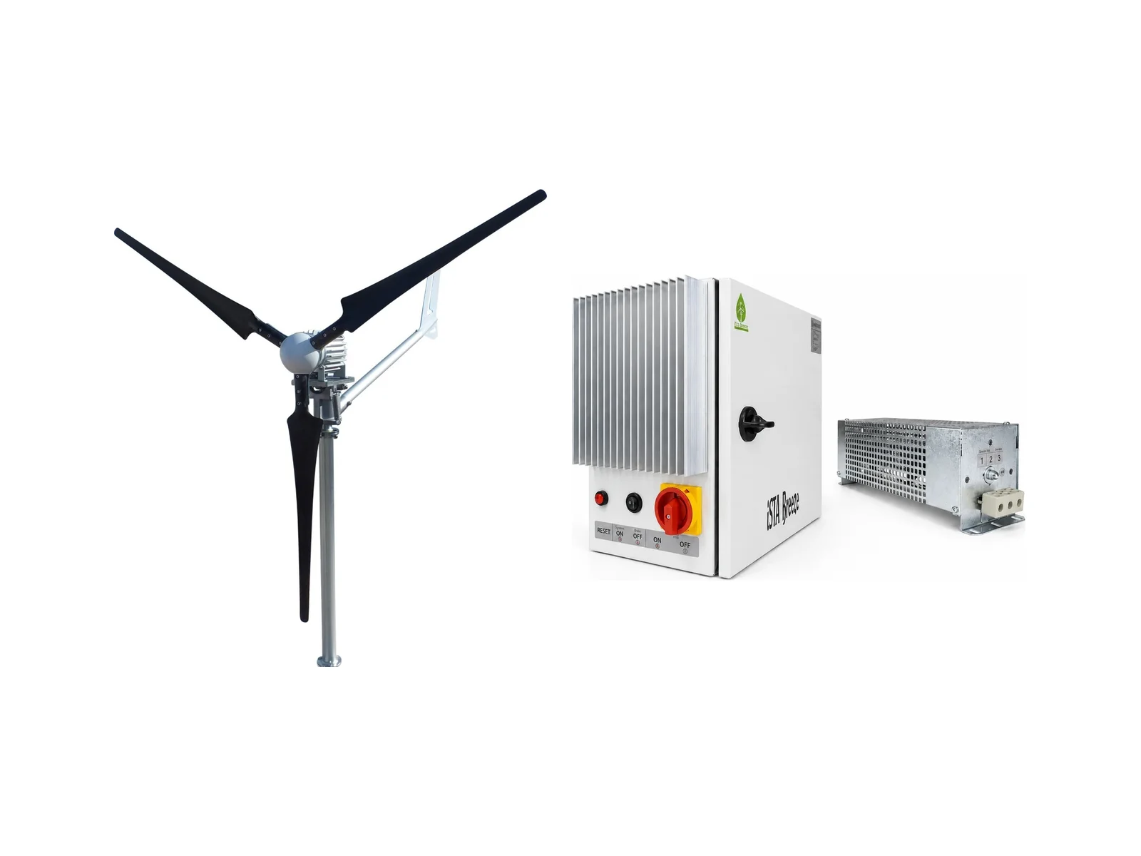 İsta Breeze Windsafe 1500 Rüzgar Türbini Seti: Türbin + Şarj Kontrol