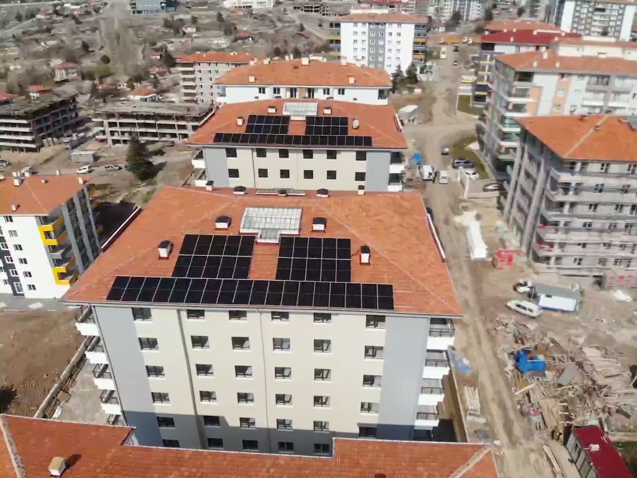 Ankara Altındağ MSN Grup İnşaat İskan İçin Çatı GES Projesi - 4. fotoğraf küçük resmi