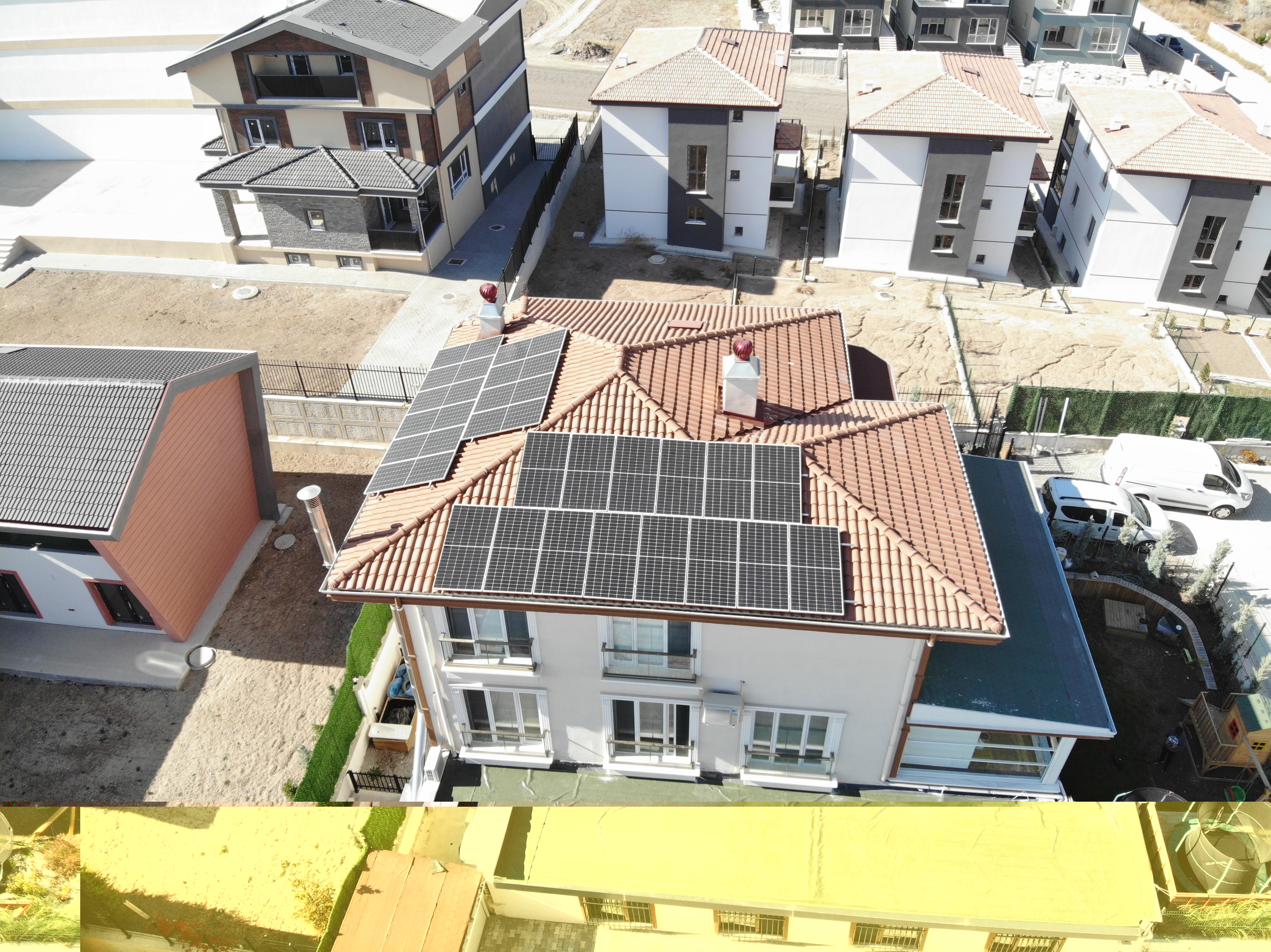 Ankara Bağlıca 10 kW On-Grid Villa GES Projesi - 3. fotoğraf küçük resmi