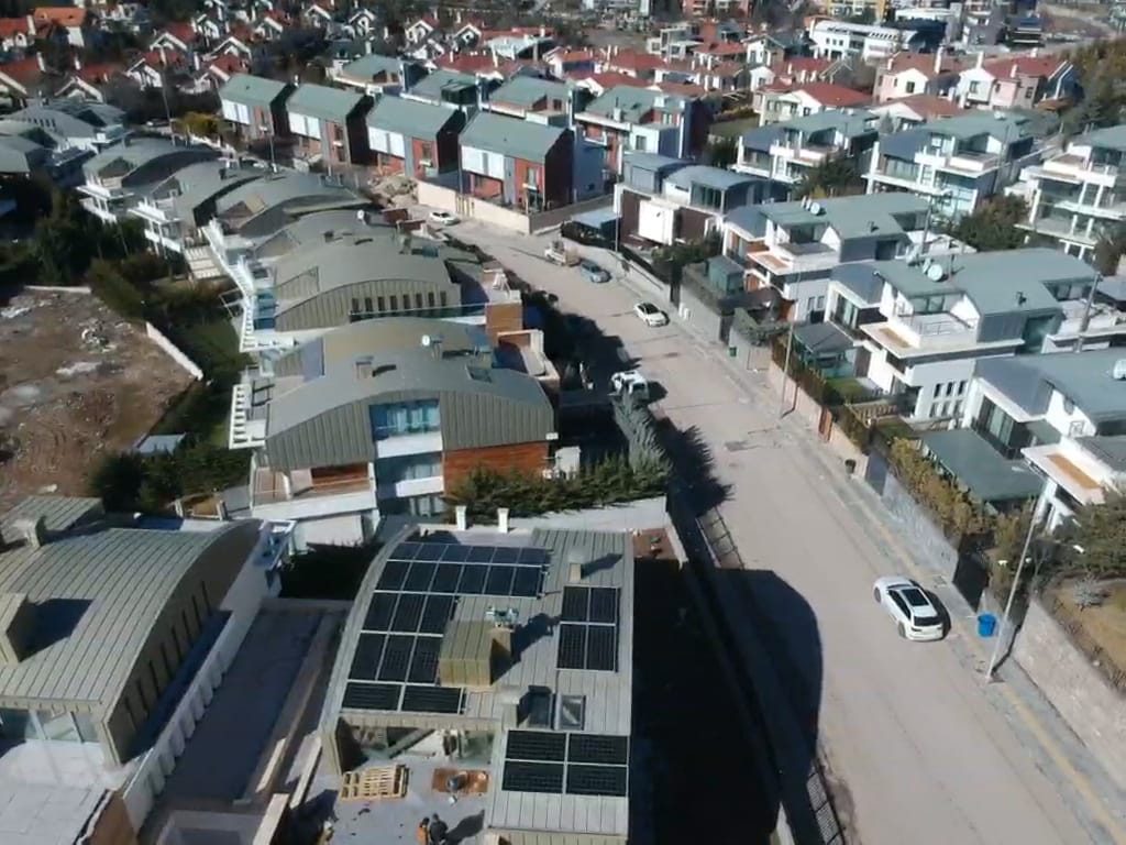 Ankara Beytepe Angora Evleri 12 kWp On-Grid GES Projesi - 1. fotoğraf