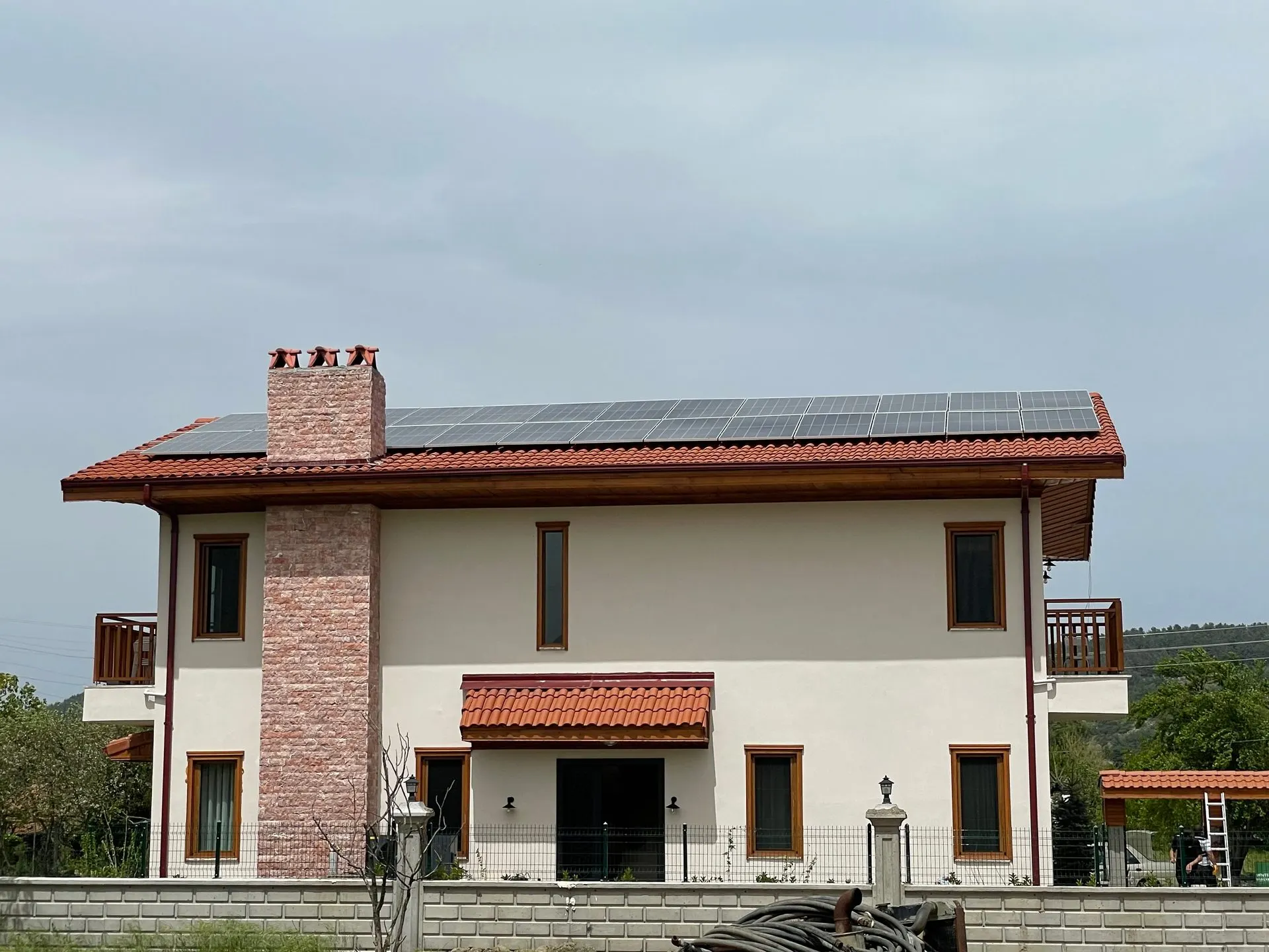 Muğla Villa Çatı GES Projesi - 1. fotoğraf