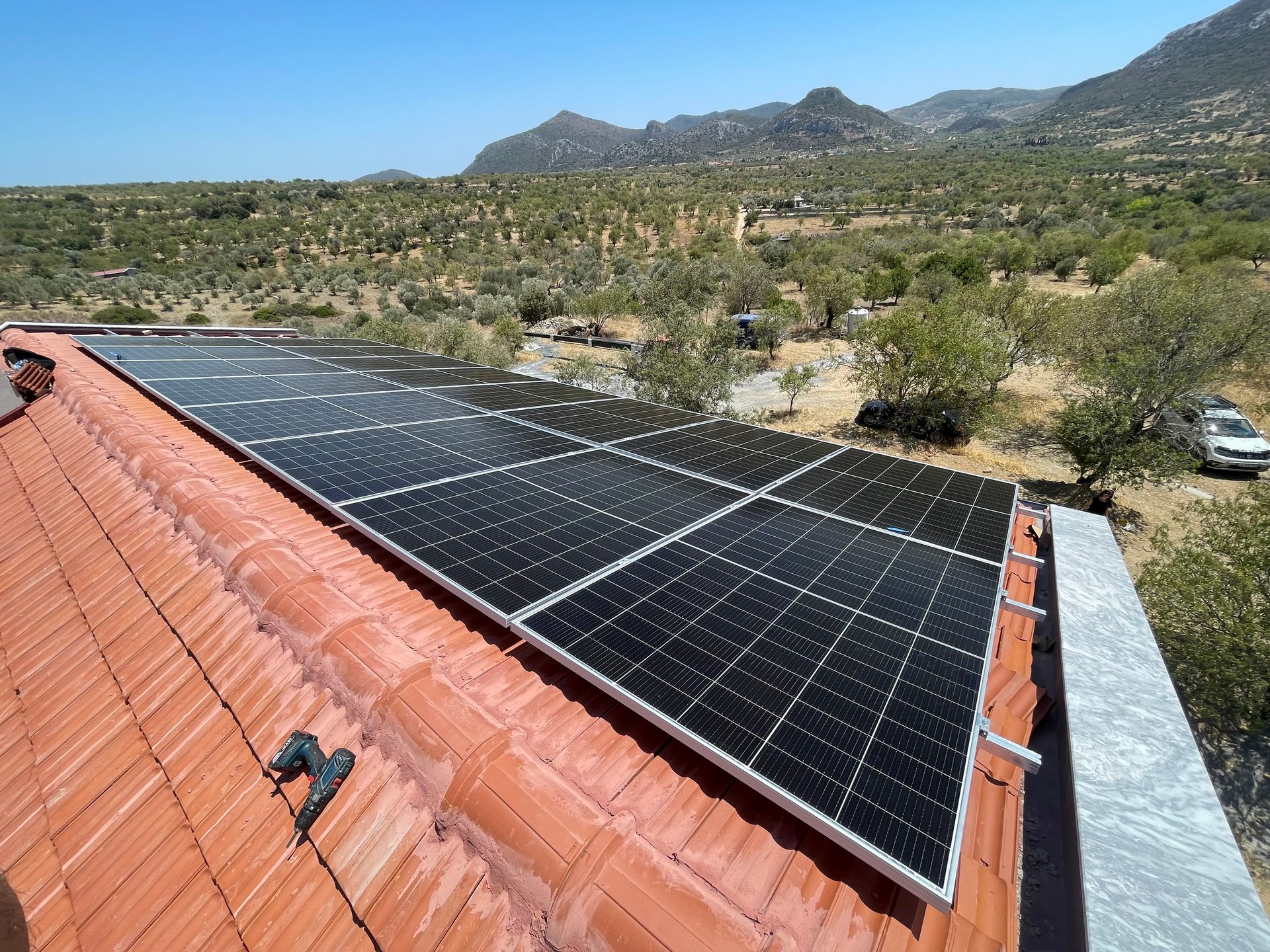Muğla Datça 10 kW Villa GES Projesi - 1. fotoğraf